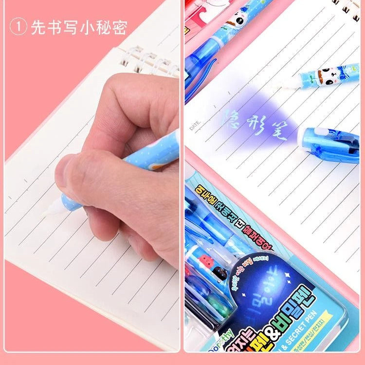 Invisible Light Pen & Bullet Water Marker Set