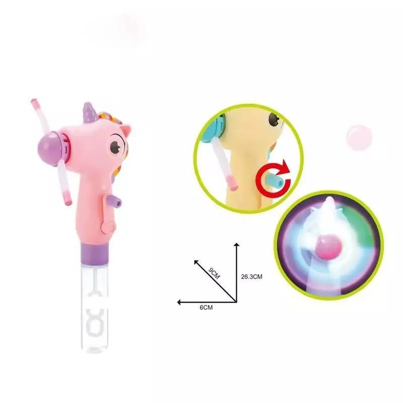 Light Up Fan With Bubble Stick
