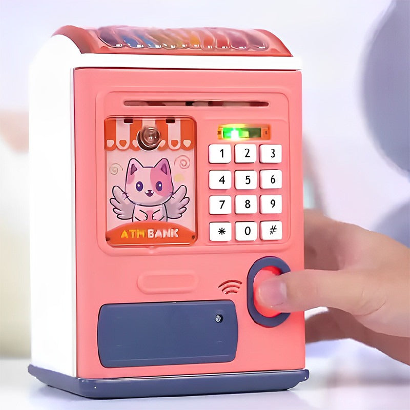 Password Fingerprint Unlock Money Saving Box