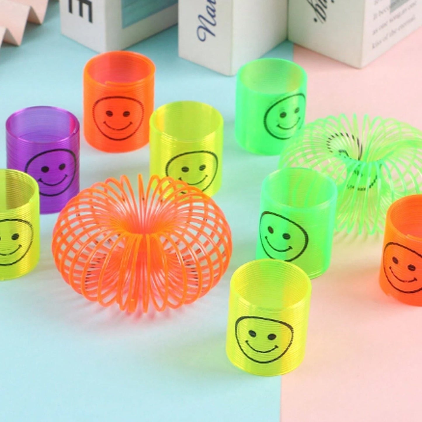 Pack of 2 - Magic Smiley Rainbow Spring