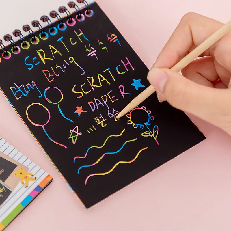Colourful Magic Scratch Book (10 Sheets)
