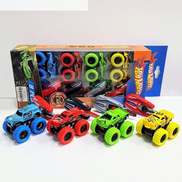 8PCs Metal Jeep Toy Set With Start Key