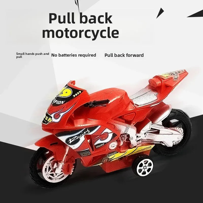 Plastic Pullback Motorcycle Toy