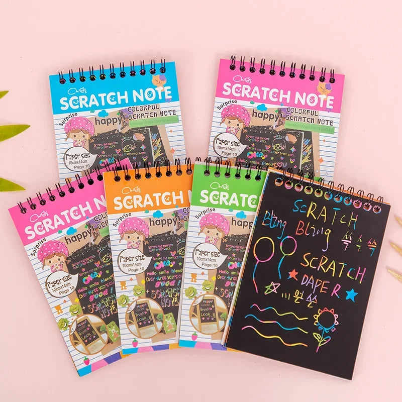 Colourful Magic Scratch Book (10 Sheets)
