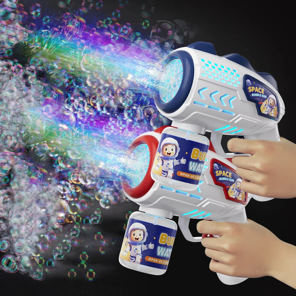 Space Shape Automatic Bubble Gun