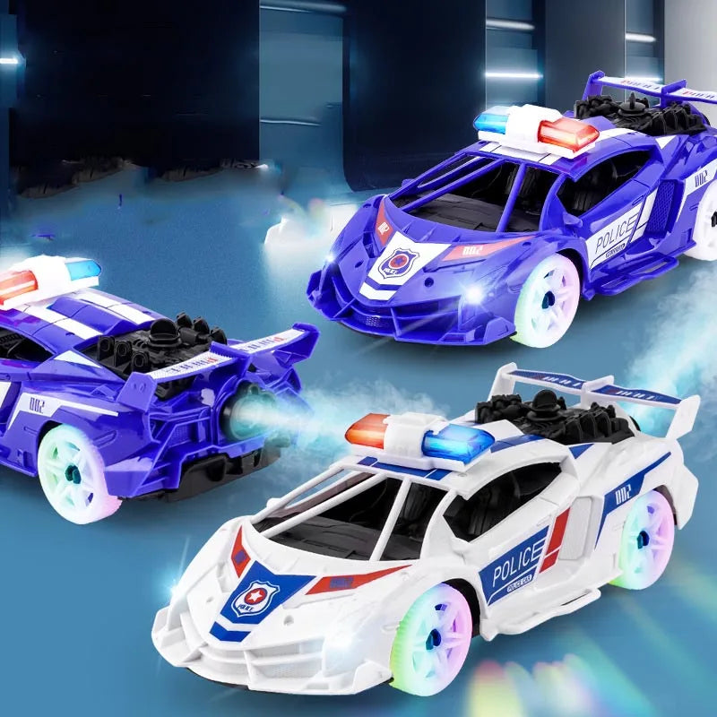 LED Musical Spray Police Car