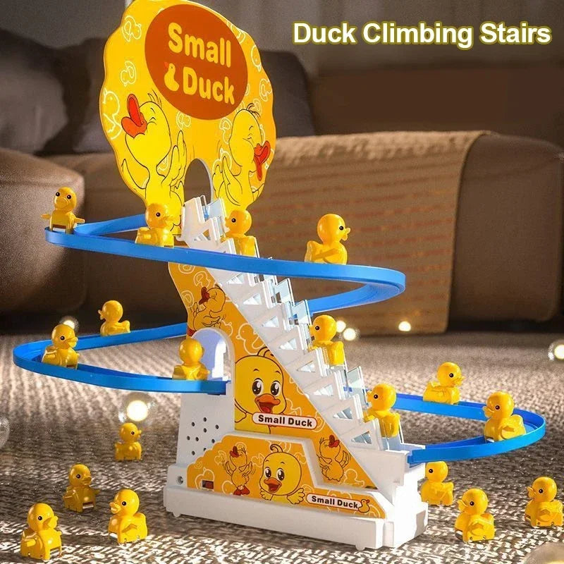 Musical Duck Climbing Track Toy