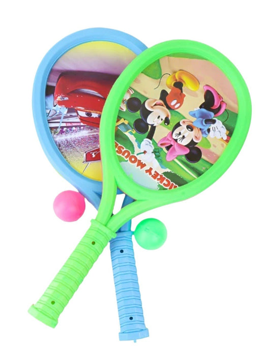 Pack Of 2 Plastic Tennis Racket with 2 Balls