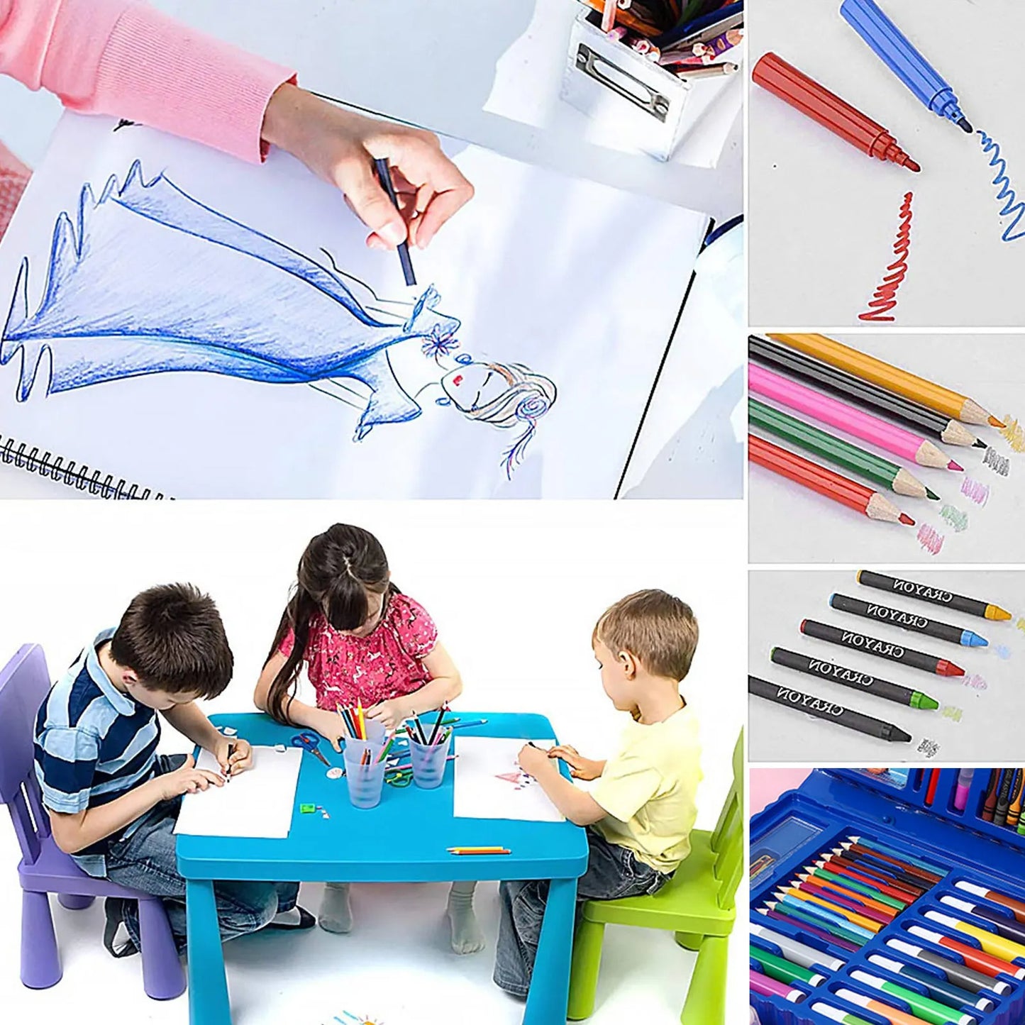 68Pcs Kids Drawing Set