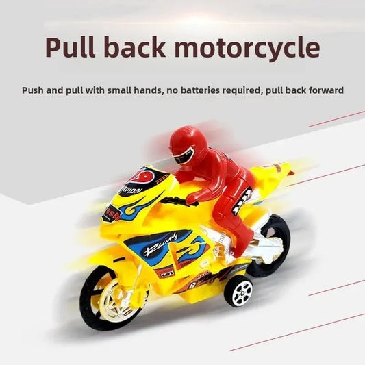 Plastic Pullback Motorcycle Toy