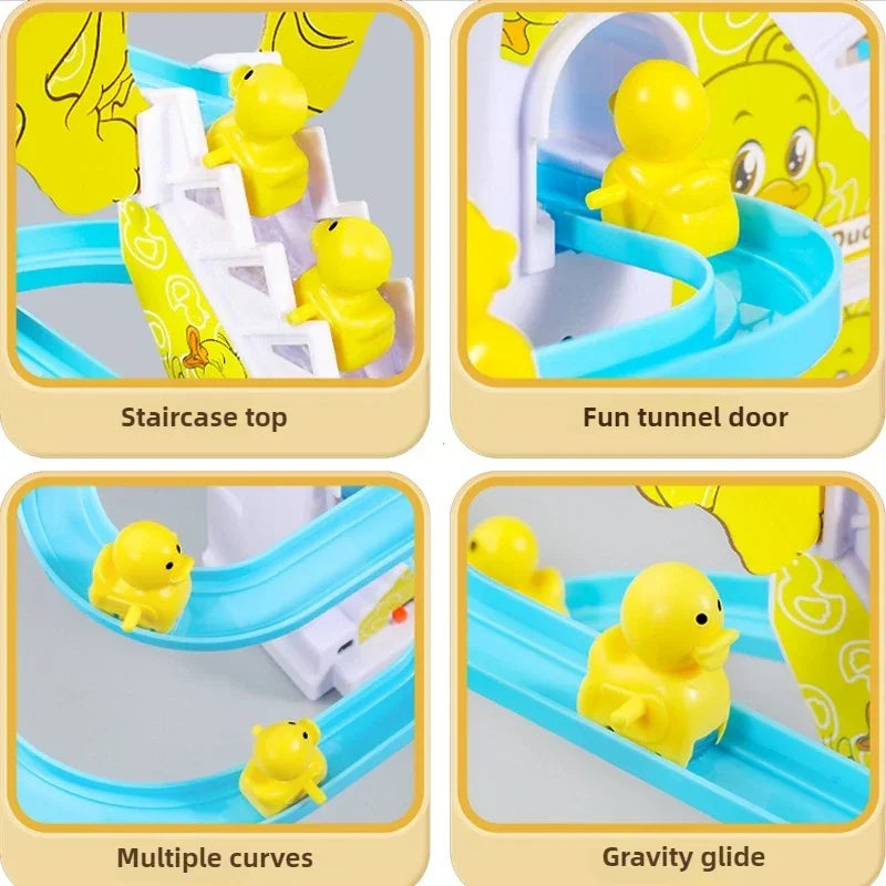 Musical Duck Climbing Track Toy