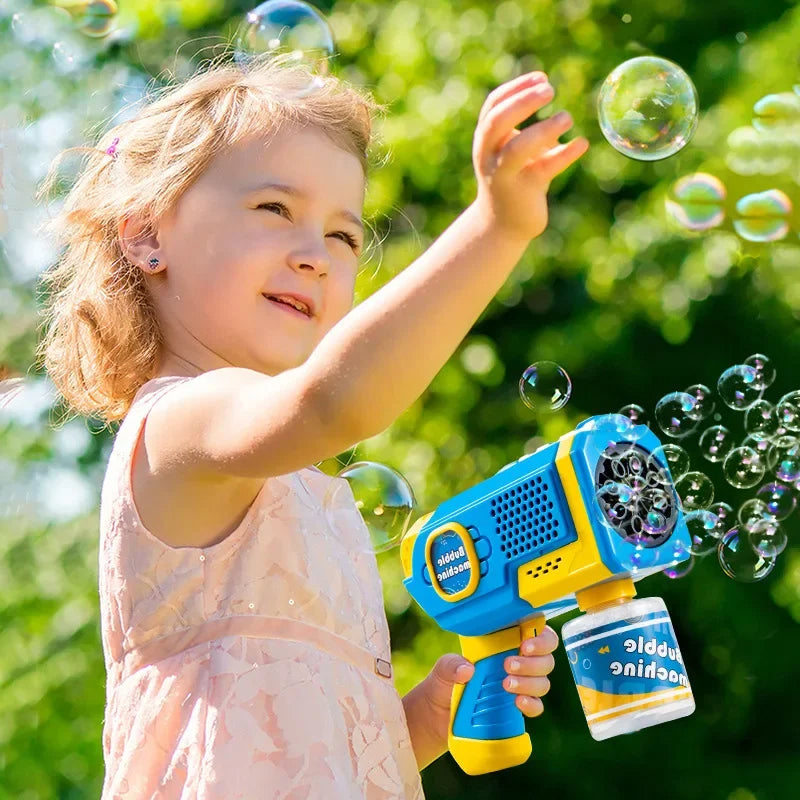 Electric Automatic Bubble Machine Gun