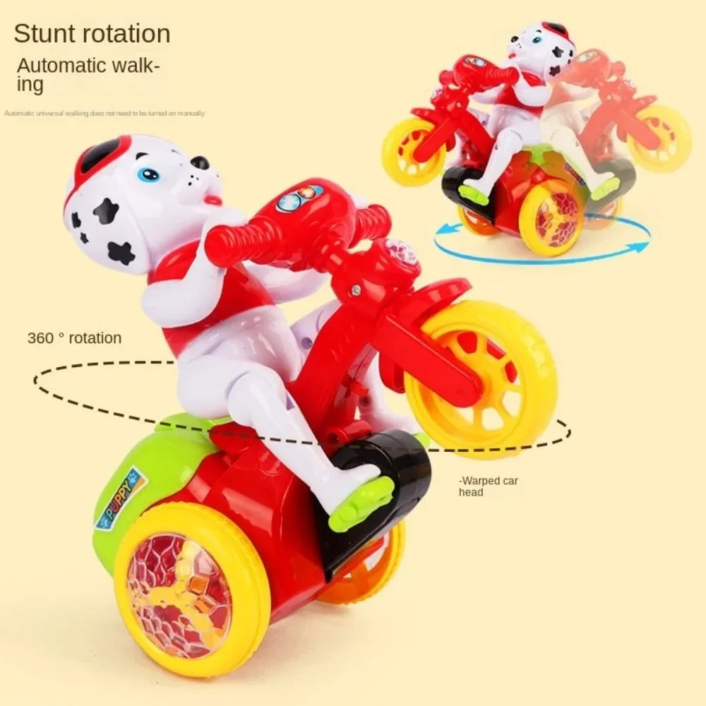 360 Rotating Music Puppy Stunt Tricycle