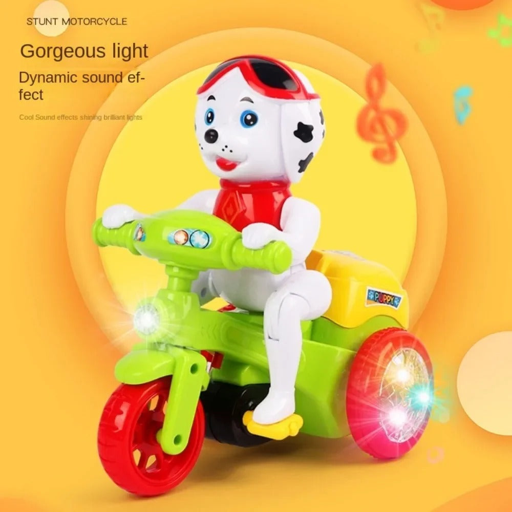 360 Rotating Music Puppy Stunt Tricycle