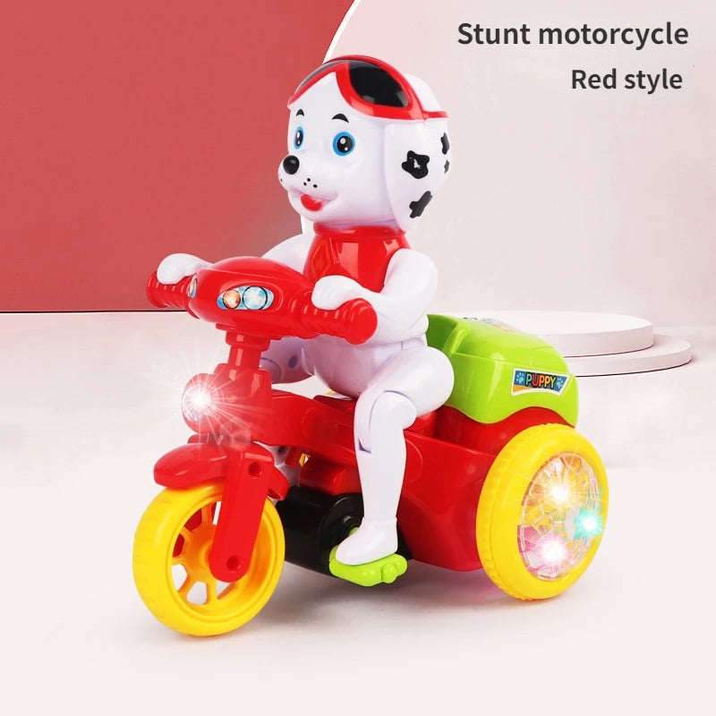 360 Rotating Music Puppy Stunt Tricycle