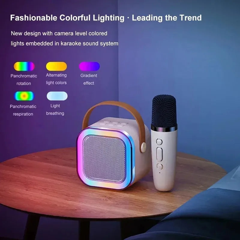 Portable Bluetooth Speaker With Wireless Mike