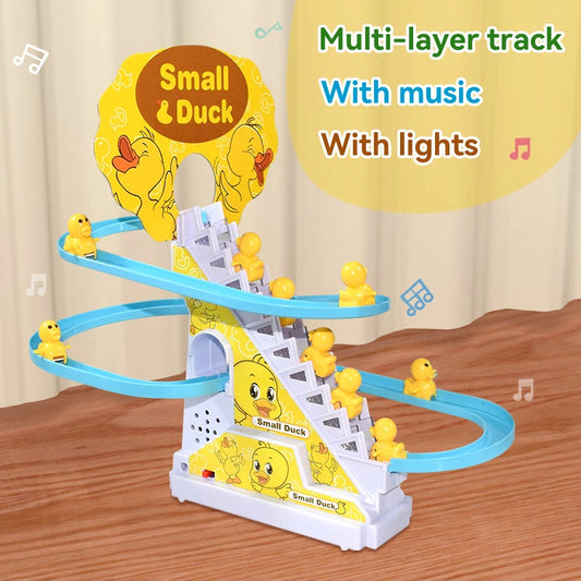 Musical Duck Climbing Track Toy