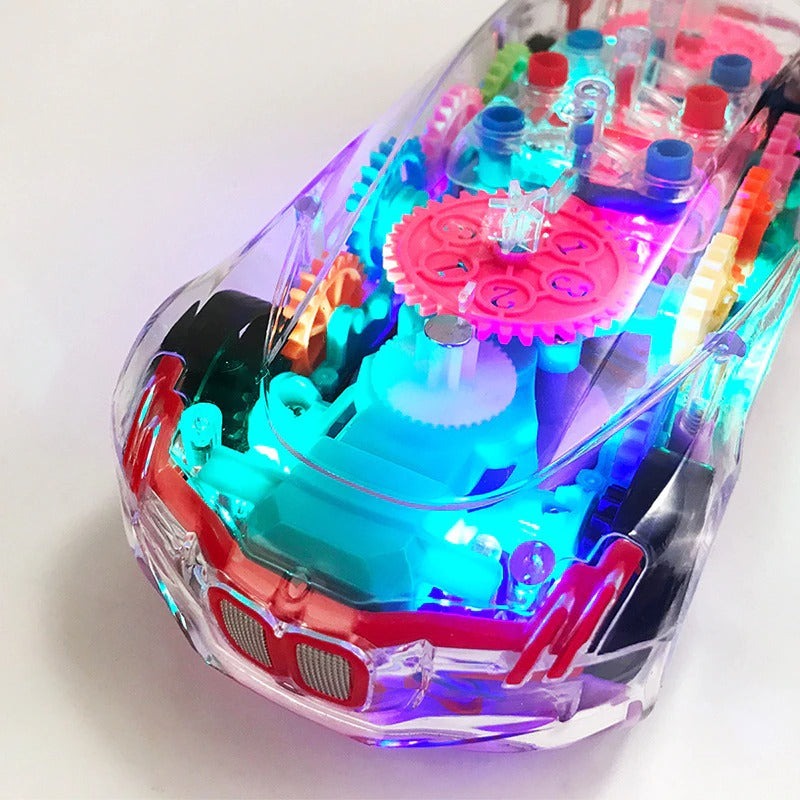 Plastic Transparent 5D Light Gear Car