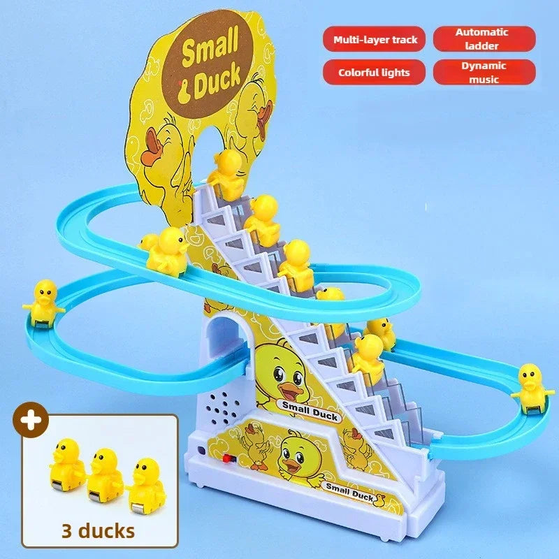Musical Duck Climbing Track Toy
