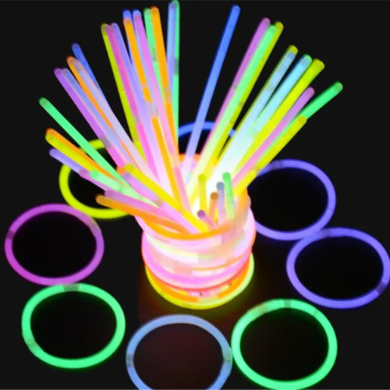 6PCs Mix Colour Glow Stick Necklace