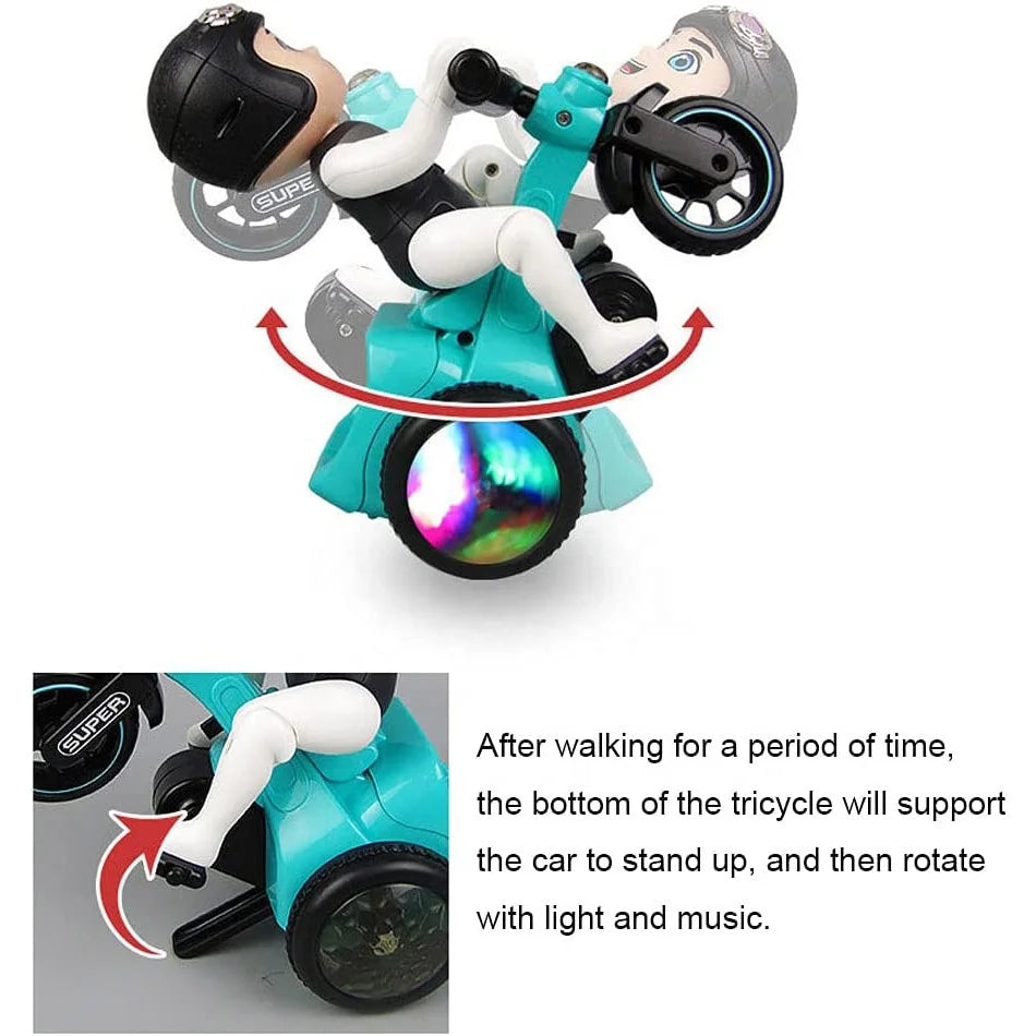 360 Rotating Stunt Bicycle with Music & Light
