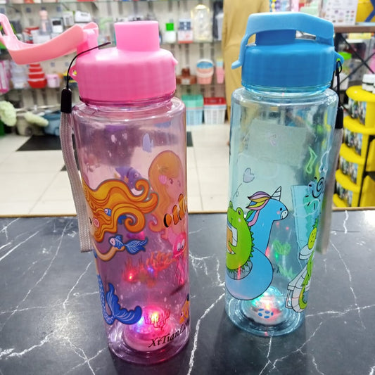 Cartoon Printed LED Water Bottle 500ml