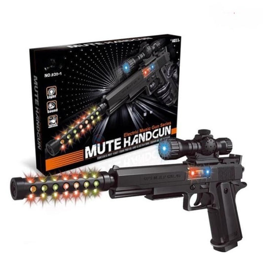 Electric Musical Mute Gun Toy