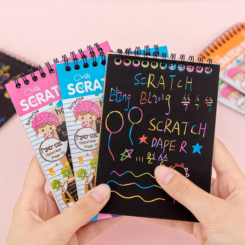 Colourful Magic Scratch Book (10 Sheets)