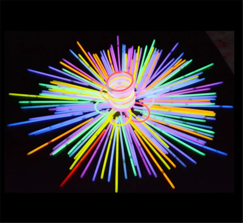 6PCs Mix Colour Glow Stick Necklace