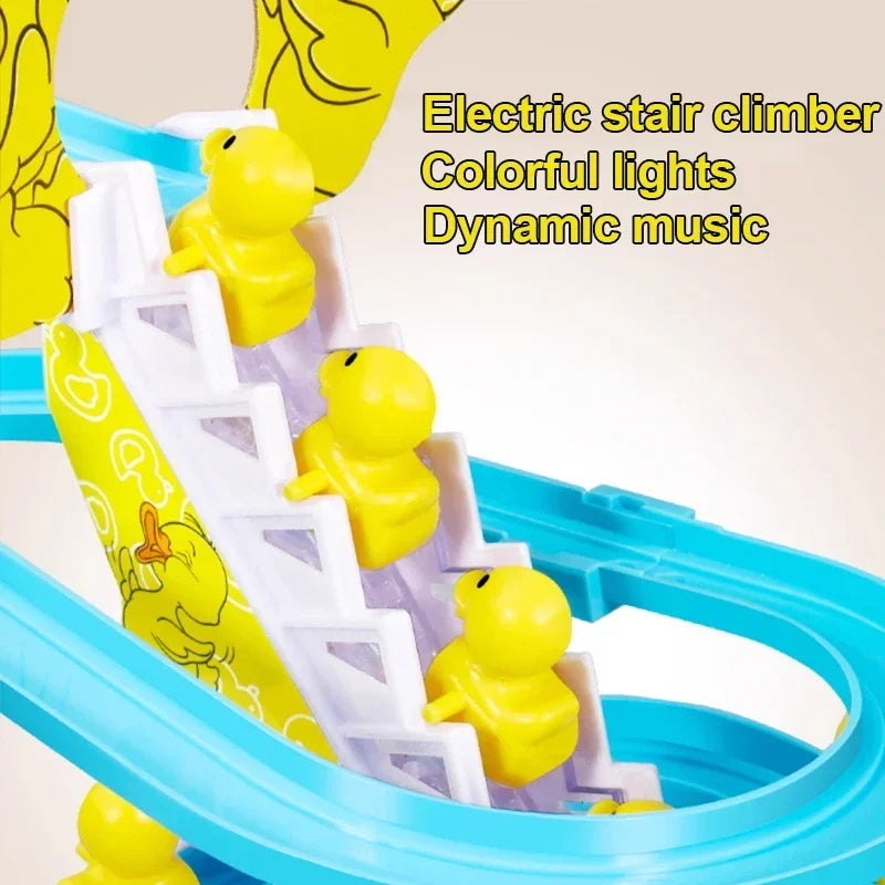 Musical Duck Climbing Track Toy
