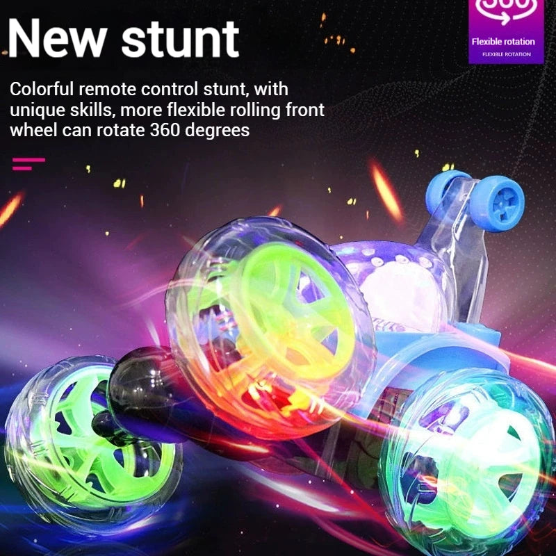 Rechargeable Remote Control 360 ° Stunt Lighting Car