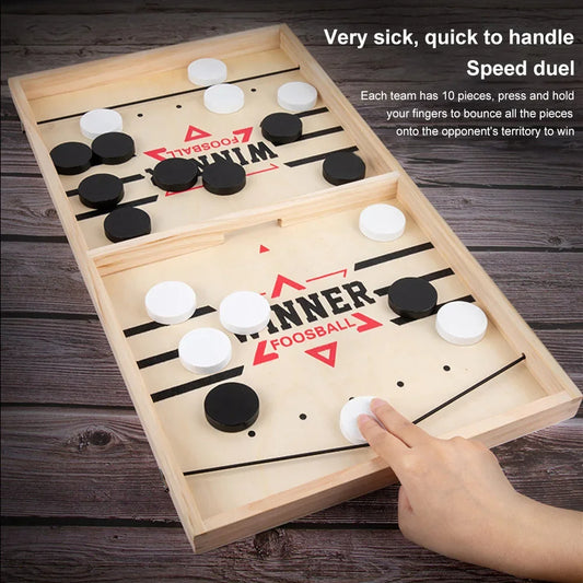 2-Player Wooden Sling Board Game