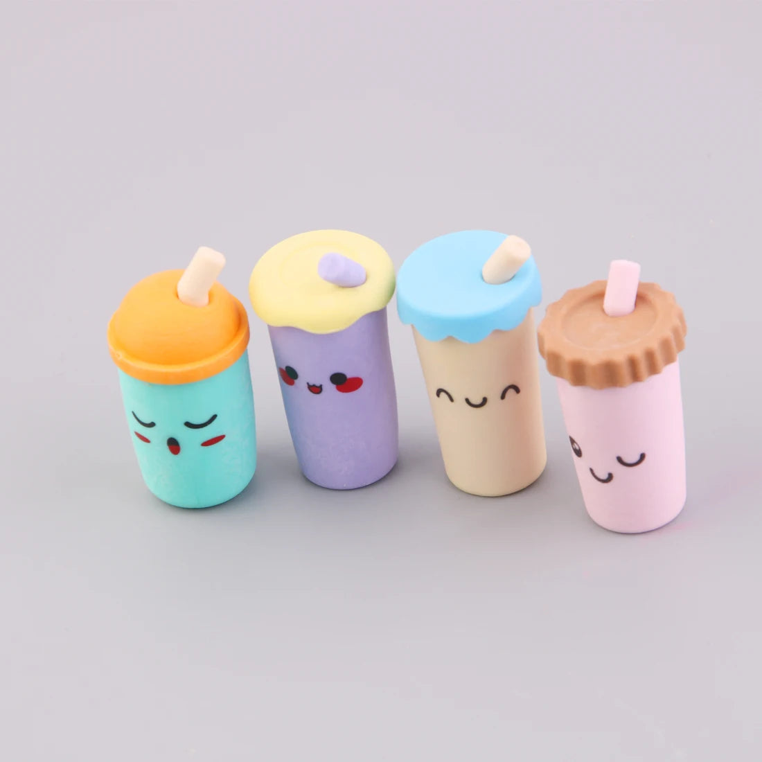 Pack Of 6 - Cute Bottle Shape Pencil Eraser
