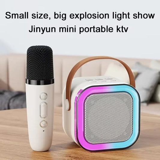 Portable Bluetooth Speaker With Wireless Mike