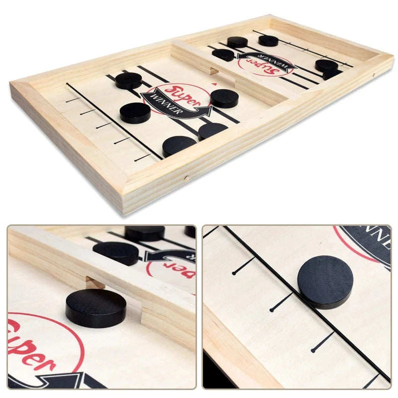 2-Player Wooden Sling Board Game