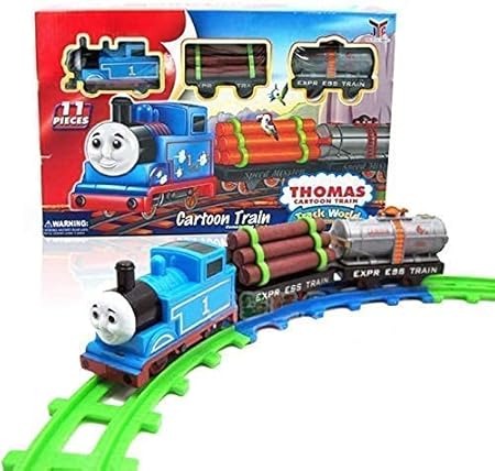 Cartoon Track Train 11Pc Set For Kids