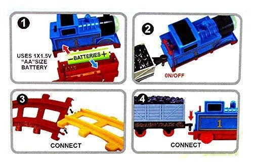 Cartoon Track Train 11Pc Set For Kids