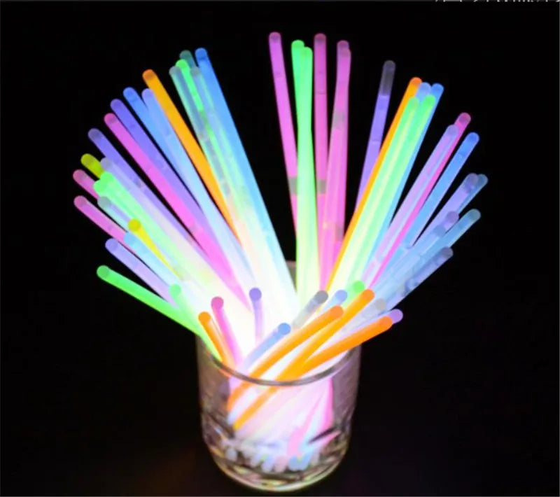 6PCs Mix Colour Glow Stick Necklace