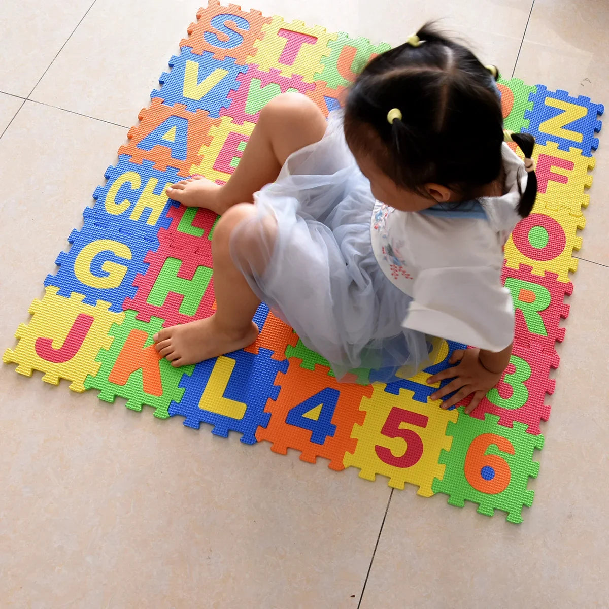 28Pcs Kids Puzzle Foam Play Mat