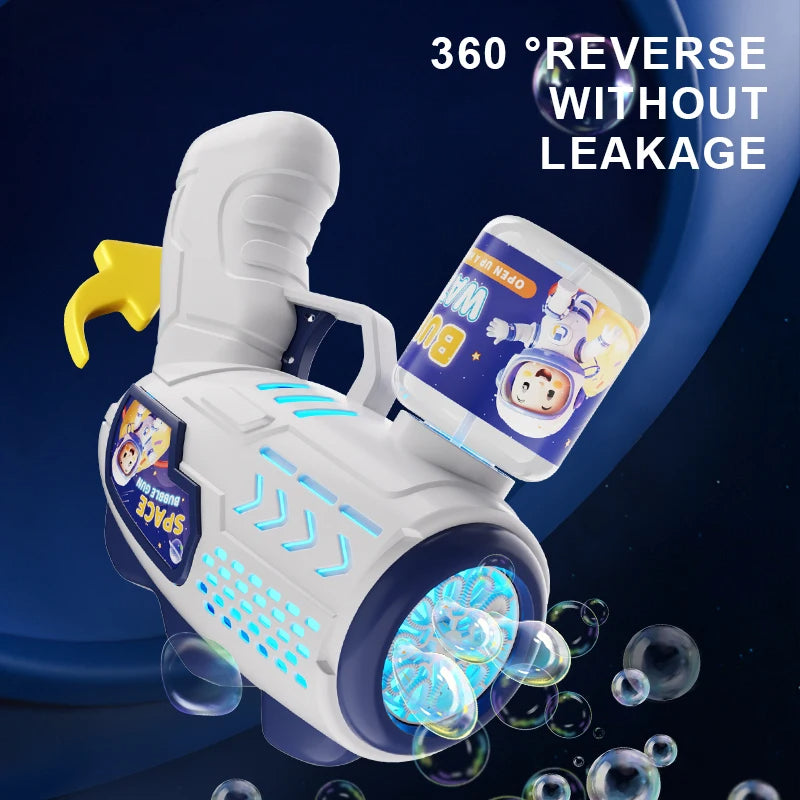 Space Shape Automatic Bubble Gun