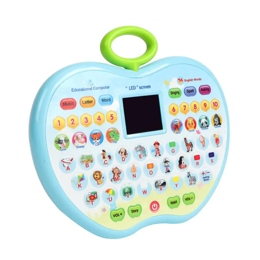 Apple Shape Learning Tablet with LED Screen
