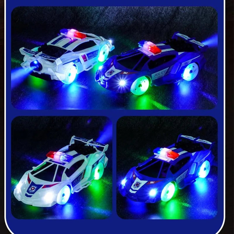 LED Musical Spray Police Car