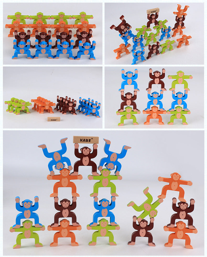 16Pcs Monkey Balance Game