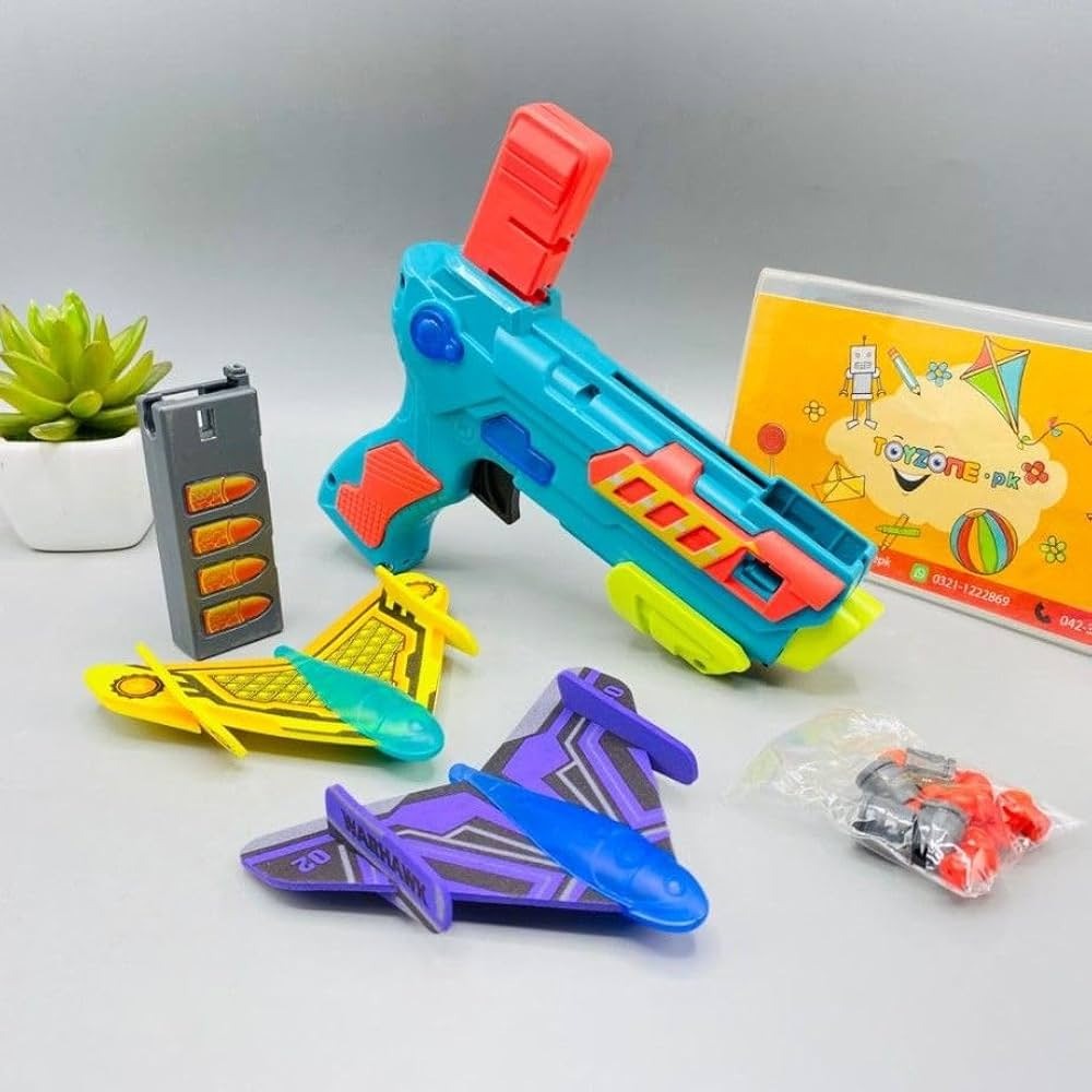 Multi-Function 2 In 1 Shooting Plane Gun