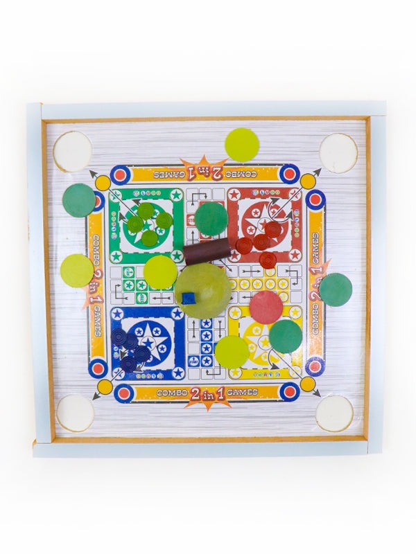 2 in 1 Ludo & Carrom Board Game