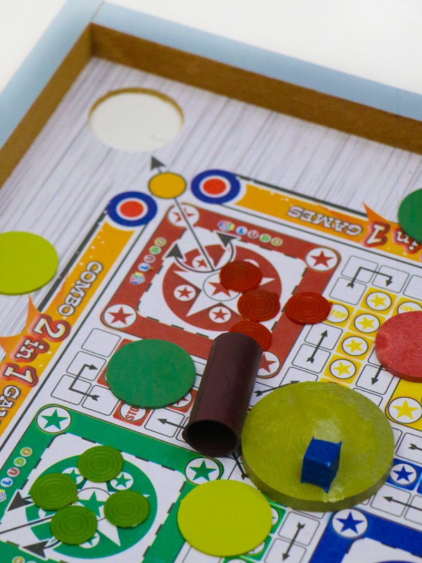 2 in 1 Ludo & Carrom Board Game