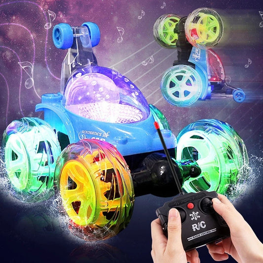 Rechargeable Remote Control 360 ° Stunt Lighting Car