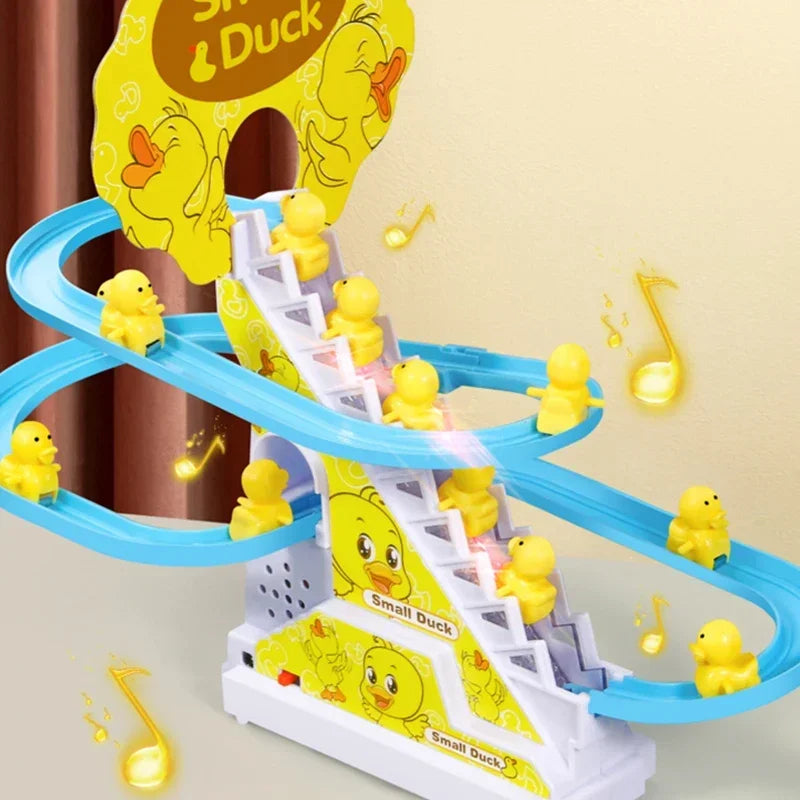 Musical Duck Climbing Track Toy