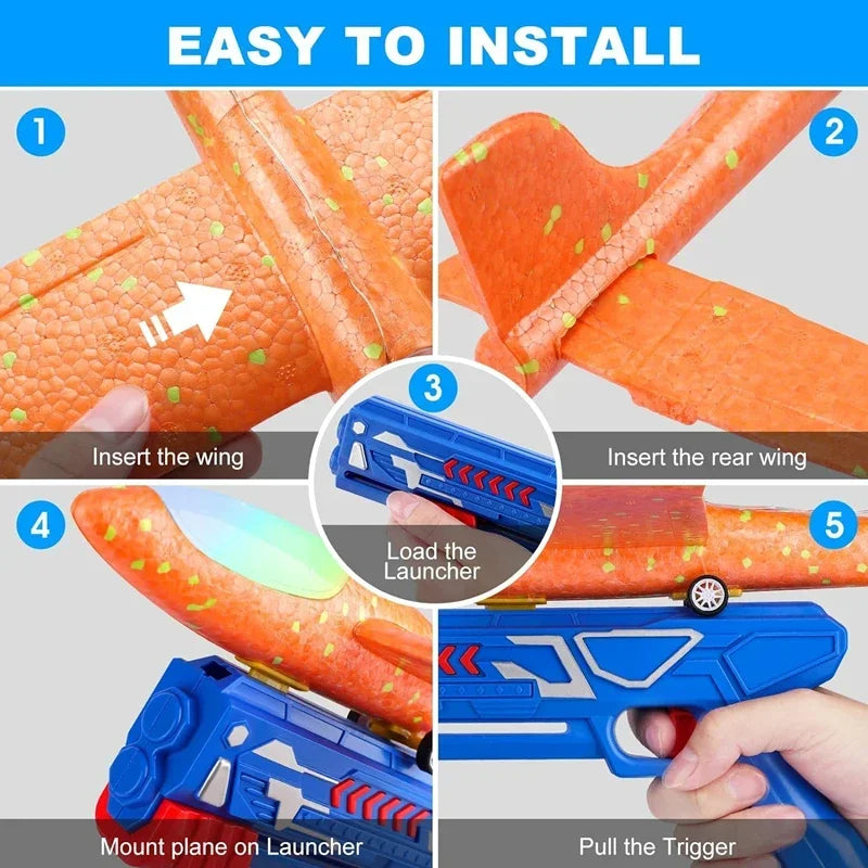 Creative Aircraft  Plane Rocket Gun Toy