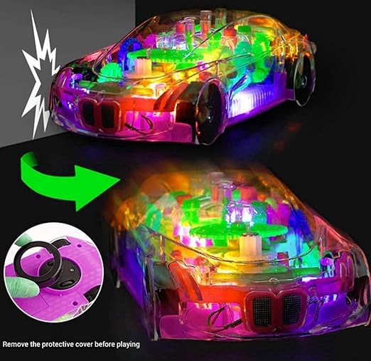 Plastic Transparent 5D Light Gear Car